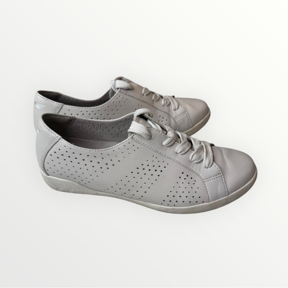 Dansko Orli Ivory Leather Low Top Casual Shoes Sneaker Women's Size 9.5-10 (40) - Picture 2 of 12